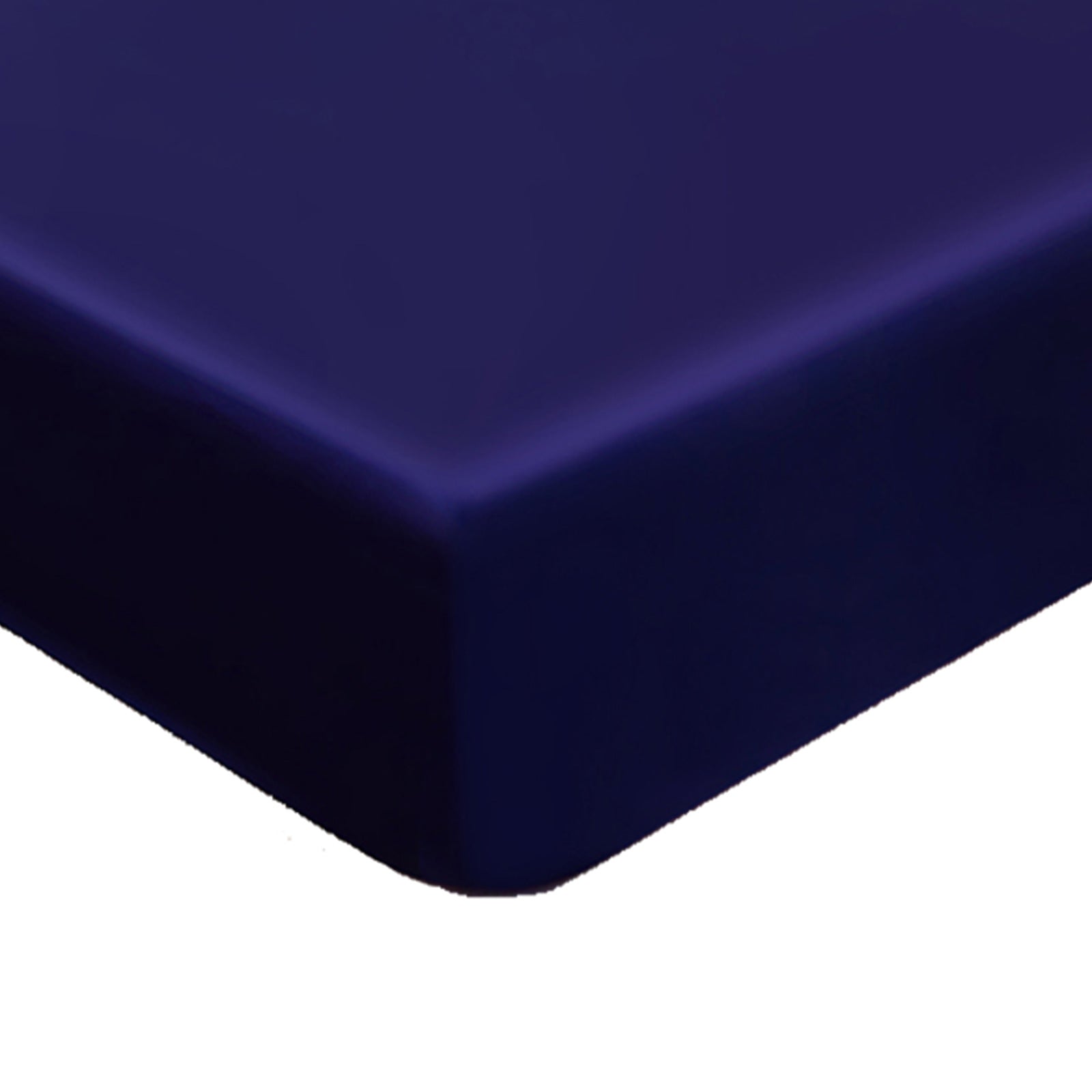 Solid Color Satin Imitation Silk Fitted Sheet - Calm Cloud Bedding